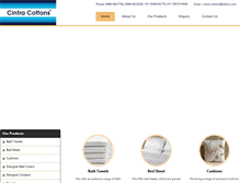Tablet Screenshot of cintracottons.com